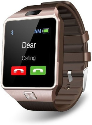 

PredictWay Original DZ09 BR-02 Bluetooth, Fitness Tracker and Sim Option Black Smartwatch(Brown Strap Free Size)