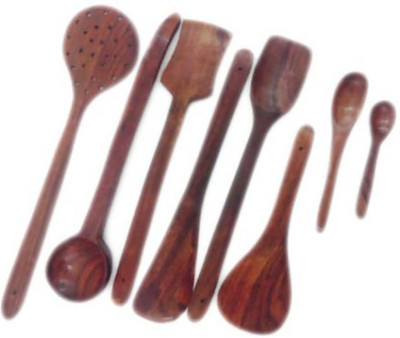 

Khan Handicrafts Wooden Spatula(Pack of 8)