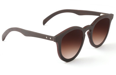 

tetewood Round Sunglasses(Brown, Black, Grey)
