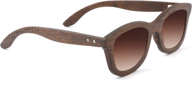 

tetewood Round Sunglasses(Brown)