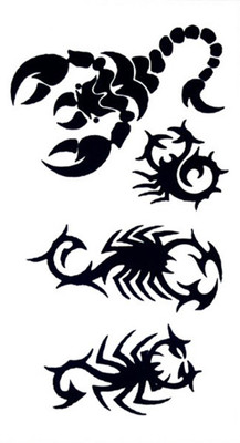 

Savii Cross Temporary Tattoo(Scorpion Design)
