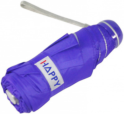 

Happy 5 Fold Premium Umbrella With Silver Coating Umbrella(Violet)