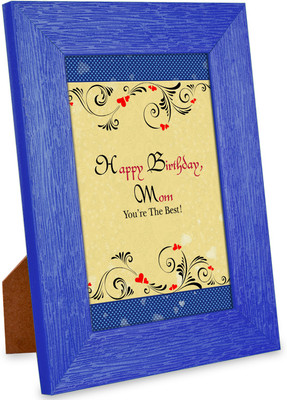 alwaysgift MDF Photo Frame(Blue, 1 Photo(s), 10.16 X 15.24 cm)