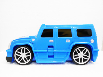 

Emob Multifunctional Kids Hummer Car Shape Travel Case Plus Fun Model Pull along Trolley(Multicolor)