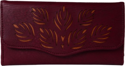 

Fristo Girls Casual Maroon Artificial Leather Wallet(6 Card Slots)