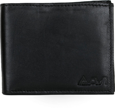 

AVI Men Black Genuine Leather Wallet(6 Card Slots)
