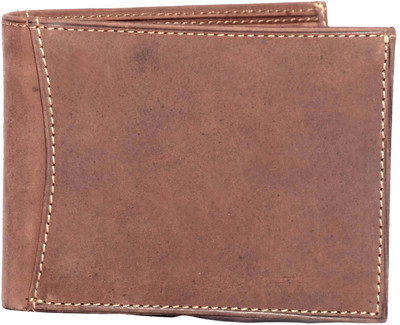 

Aller Men Tan Genuine Leather Wallet(12 Card Slots)