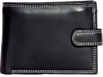 

Aller Men Black Genuine Leather Wallet(10 Card Slots)