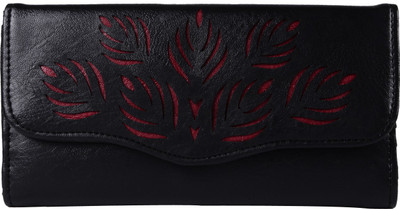 

Fristo Girls Black Artificial Leather Wallet(6 Card Slots)