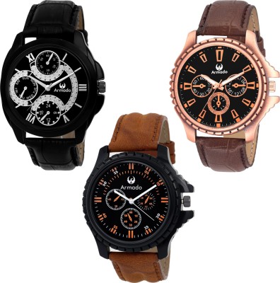 Armado AR-216281 Triple Watch Combo Analog Watch  - For Men   Watches  (Armado)