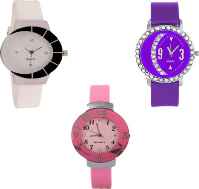 CM Beautiful Stylish Multicolor Dial Rich Look Glory Latest Collection 0015 Stylish Pattern Corporate Imperial Analog Watch  - For Women   Watches  (CM)