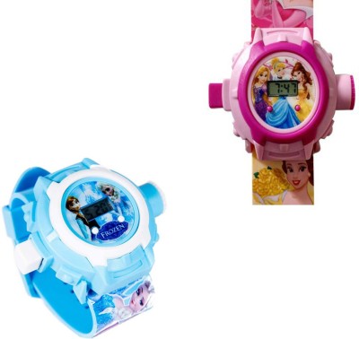 Shanti Enterprises Frozen and Princess 24 Images Projector Watch Watch  - For Girls   Watches  (Shanti Enterprises)