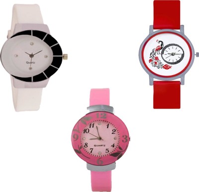 CM Beautiful Stylish Multicolor Dial Rich Look Glory Latest Collection 14 Stylish Pattern Corporate Imperial Analog Watch  - For Women   Watches  (CM)