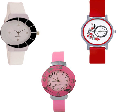 View CM Beautiful Stylish Multicolor Dial Rich Look Glory Latest Collection 14 Stylish Pattern Corporate Imperial Analog Watch  - For Women Wrist Watches Price Online(CM)