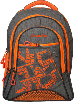 

Attache Jazz School Bag (Grey & Orange) 30 L Backpack(Multicolor)
