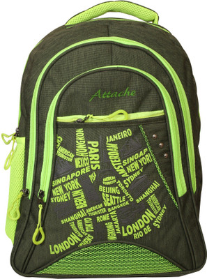 

Attache Jazz School Bag (Green) 30 L Backpack(Multicolor)