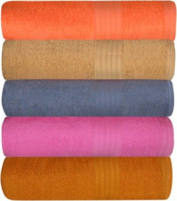 

Shopping Store Cotton 450 GSM Bath Towel(Pack of 5, Multicolor), Mulitcolor