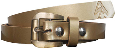 

Sondagar Arts Women Casual, Party, Formal, Evening Gold Artificial Leather Belt, Golden