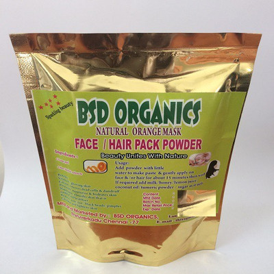

BSD Organics Natural Face / Hair pack, Orange - 100 gm(200 g)