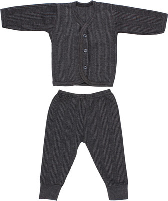 

Littly Top - Pyjama Set For Boys & Girls(Grey, Pack of 1, Dark grey