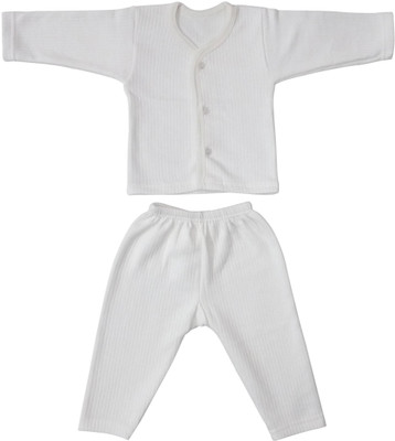 

Littly Top - Pyjama Set For Boys & Girls(White, Pack of 1