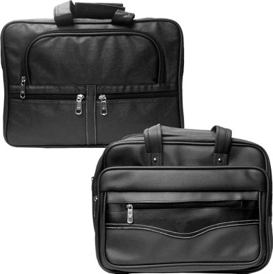 

Stylcozy 17 inch Expandable Laptop Messenger Bag(Multicolor), Black