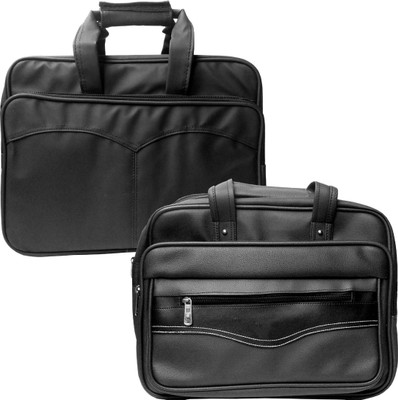 

Stylcozy 17 inch Expandable Laptop Messenger Bag(Multicolor), Black