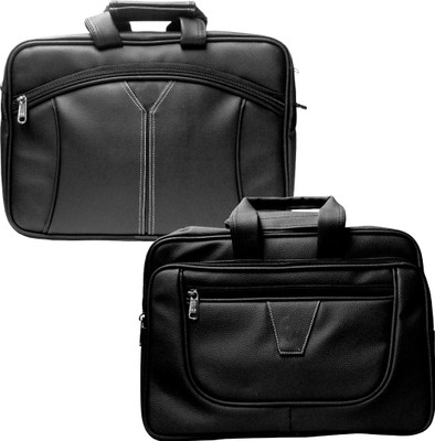 

Stylcozy 17 inch Expandable Laptop Messenger Bag(Multicolor), Black