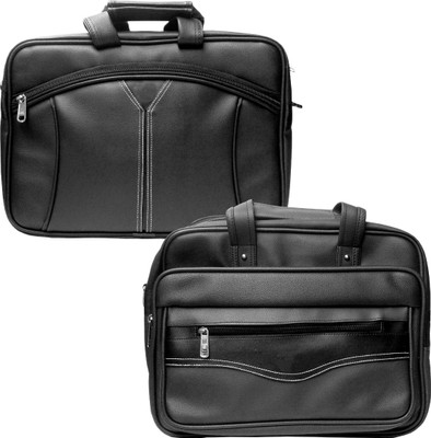

Stylcozy 17 inch Expandable Laptop Messenger Bag(Multicolor), Black