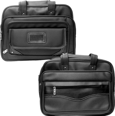 

Stylcozy 17 inch Expandable Laptop Messenger Bag(Multicolor), Black