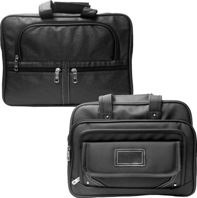 

Stylcozy 17 inch Expandable Laptop Messenger Bag(Multicolor), Black