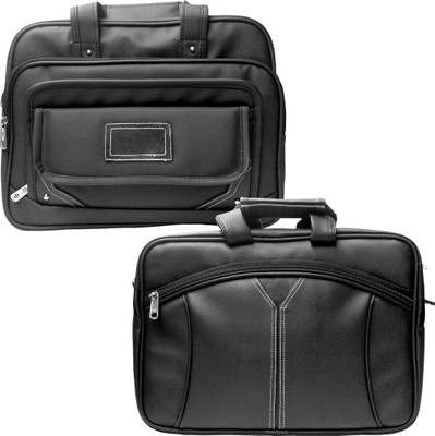 

Stylcozy 17 inch Expandable Laptop Messenger Bag(Multicolor), Black