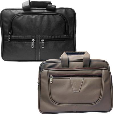 

Stylcozy 17 inch Expandable Laptop Messenger Bag(Multicolor), Black