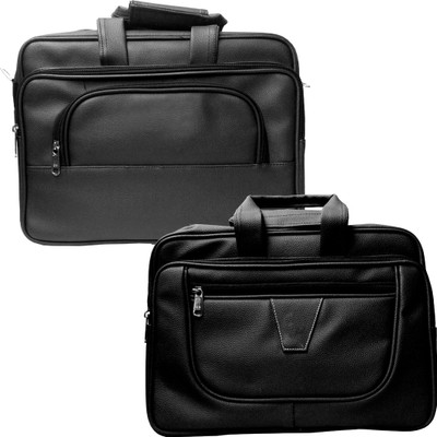 

Stylcozy 17 inch Expandable Laptop Messenger Bag(Multicolor), Black
