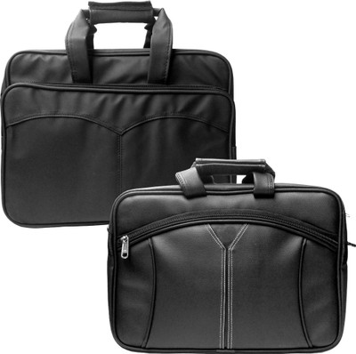 

Stylcozy 17 inch Expandable Laptop Messenger Bag(Multicolor), Black