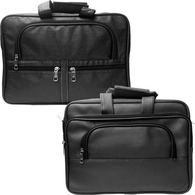 

Stylcozy 17 inch Expandable Laptop Messenger Bag(Multicolor), Black