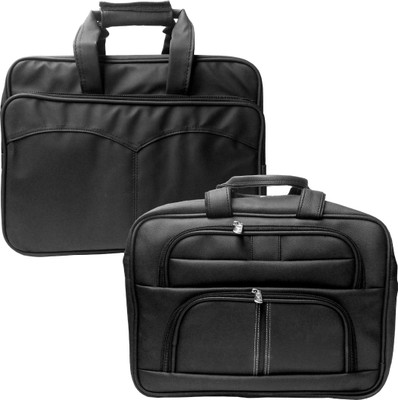 

Stylcozy 17 inch Expandable Laptop Messenger Bag(Multicolor), Black