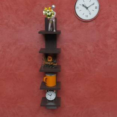 

SRLC W 12 MDF Wall Shelf(Number of Shelves - 5, Multicolor)