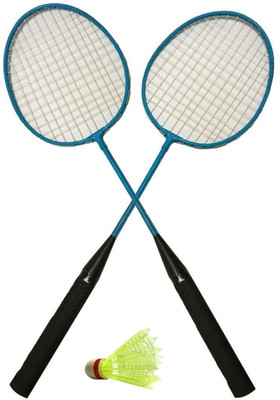 

Heega Lion king Badminton Racket (blue,black) Blue, Black Strung Badminton Racquet(G4 - 3.25 Inches, 85 g)