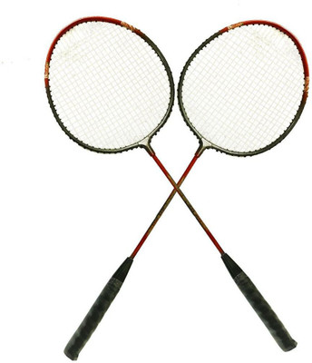 

Heega Rapid force 20-20 Badminton Racket (red,black) Red, Black Strung Badminton Racquet(G4 - 3.25 Inches, 85 g)