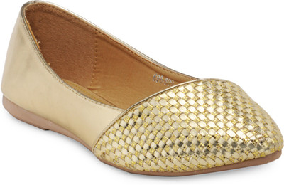 

Flat n Heels Bellies For Women(Gold