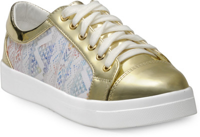 

Flat n Heels Sneakers For Women(Gold