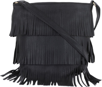 

vogue street Women Evening/Party Black PU Sling Bag