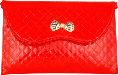

Rapidcostore Women Casual Red PU Sling Bag