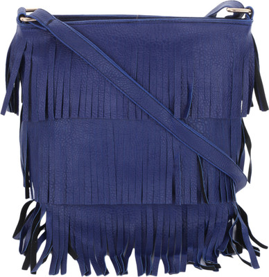 

vogue street Women Casual Blue PU Sling Bag