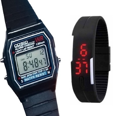Fashion Gateway Digital Sports Watch with Timer, Stop Watch, Light, second and minute Count Black::Black Digital Watch  - For Boys & Girls   Watches  (Fashion Gateway)