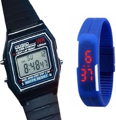 Fashion Gateway Digital Sports Watch with Timer, Stop Watch, Light, Black::Blue Digital Watch  - For Boys & Girls   Watches  (Fashion Gateway)