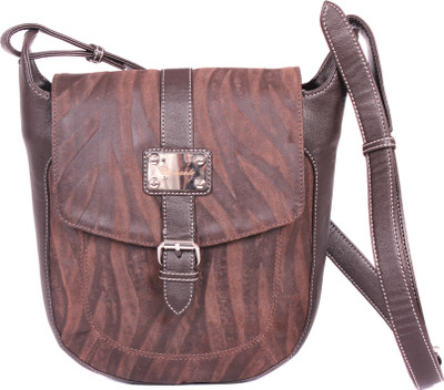 

Clocharde Clocharde Brown Pure Leather Sling Bag Sling Bag(Brown, 5 L)