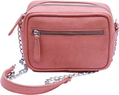 

Clocharde Clocharde PeachPuff P.U. Sling Bag Sling Bag(Pink, 5 L)
