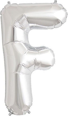 

Funcart Solid 30'' Foil Balloon Letter "F" of Alphabets - Silver Balloon(Silver, Pack of 1)